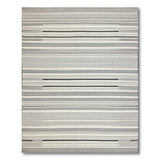 Black and White Black White Striped Geometric Woven Rug