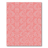 Pink Whimsical Abstract Faces Geometric Rug