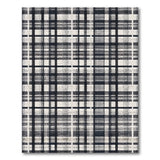Distressed Black White Plaid No. 5 Area Rug