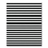 Bold Black White Striped No. 37 Area Rug