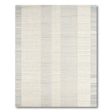 Blue Striped Textured Woven Area Rug
