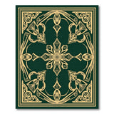 Traditional Persian Ornate Emerald Green Gold Persian Area Rug