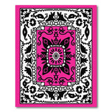 Pink Vibrant Pink Heritage Tribal Area Rug