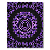 Purple Mandala Geometric Area Rug