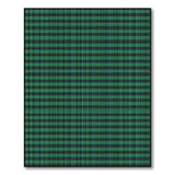 Geometric Modern Green Black Plaid Check Area Rug