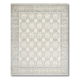 Trellis Grey Geometric Trellis Area Rug