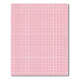Pink Gingham Checkered Geometric Modern Area Rug