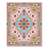 Traditional Persian Pink Teal Floral Persian Area Rug
