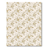 Vintage Gold Floral Scroll Area Rug