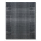 Geometric Modern Black White Grid Area Rug