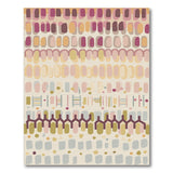 Modern Geometric Oval Multi-Color Area Rug