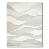 Serene Wave Beige Abstract Area Rug