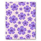 Purple Floral Blossom Area Rug
