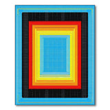 Vibrant Multi-Color Nested Frames Area Rug