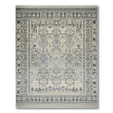 Grey Geometric Grey Heritage Tribal Geometric Area Rug
