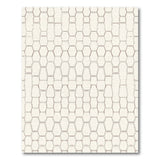 Geometric Modern Beige Hexagon Geometric Area Rug