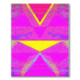 Geometric Modern Multi-color and Patterns Vibrant Pink Yellow Geometric Area Rug