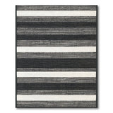 Bold Black White Striped No. 42 Area Rug