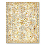 Cream Gold Geometric Heritage Tribal Rug