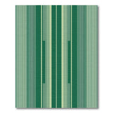 Lush Green Vertical Stripe Modern Area Rug