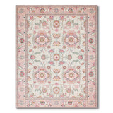 Pink Ivory Persian Floral Area Rug