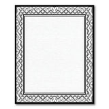 Grey Heritage Tribal Knot Border Rug