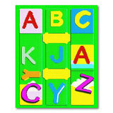 Multi-color and Patterns Vibrant ABC Alphabet Kids Learning Rug