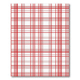 Bold Red Plaid Checkered Area Rug