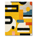 Bold Geometric Yellow Multi-Color Area Rug