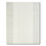 Modern Grey Ivory Striped Textured Area Rug