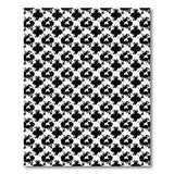 Black White Abstract Silhouette Area Rug