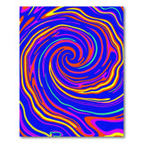 Hypnotic Swirl Multi-Color Abstract Area Rug