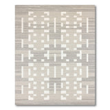 Geometric Modern Grey Geometric Block Area Rug
