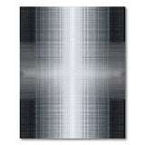Modern Black White Geometric Gradient Area Rug