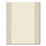 Neutral Beige Bordered Cream Woven Area Rug