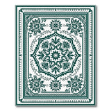 Emerald Green Persian Medallion Green Area Rug