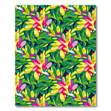 ODIKA Washable Tropical Floral Low Pile Non-Slip Area Rug