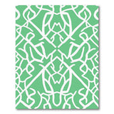 Emerald Green Trellis Lattice Area Rug