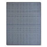 Navy Blue White Grid Area Rug