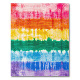 Rainbow Tie-Dye Shag Area Rug
