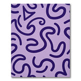 Purple Abstract Squiggle Area Rug
