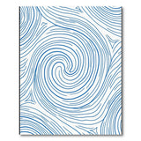 Hypnotic Blue Swirl Abstract Abstract Area Area Rug