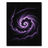 Purple Purple Cosmic Vortex Area Rug