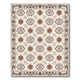 Ornate Beige Persian Star Motif Rug