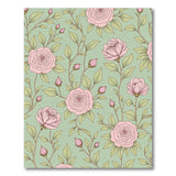 Pink Blush Pink Roses Floral Pattern Area Rug