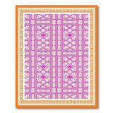 Pink Pink Geometric Modern Area Rug