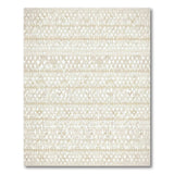 Beige and Neutral Beige Geometric Diamond Tribal Area Rug