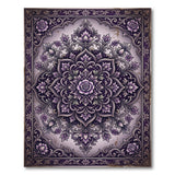 Purple Rose Mandala Floral Vintage Rug