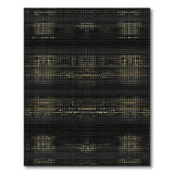 Black Gold Geometric Dot Area Rug