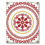 Ornate Red Medallion Heritage Tribal Rug